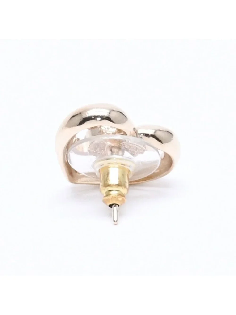Chanel Earrings Heart CC Logo 23 Rhinestone Gold